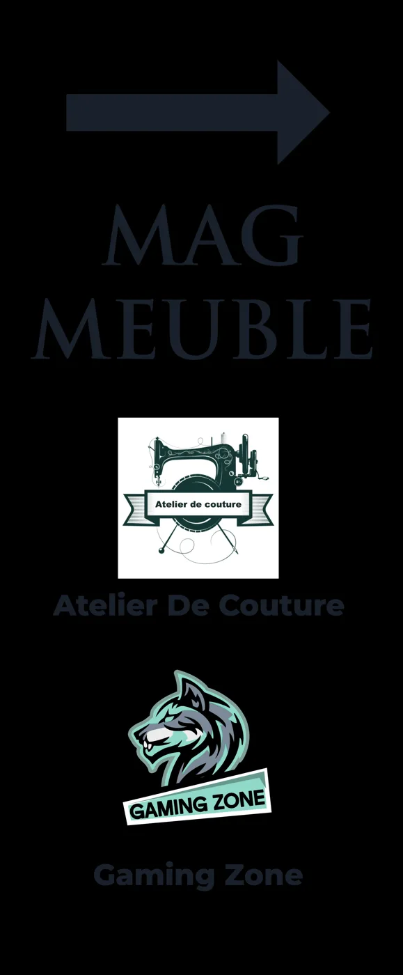 Totem et panneaux, Mag Meuble